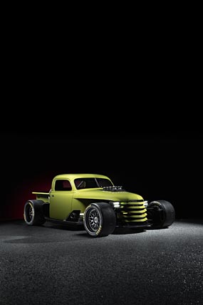 1948 Ringbrothers Chevrolet Super Truck Enyo phone wallpaper thumbnail.