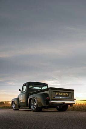 1956 Ringbrothers Ford F-100 Clem 101 phone wallpaper thumbnail.