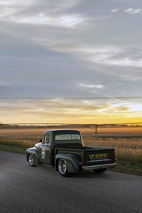 1956 Ringbrothers Ford F-100 Clem 101 phone wallpaper thumbnail.