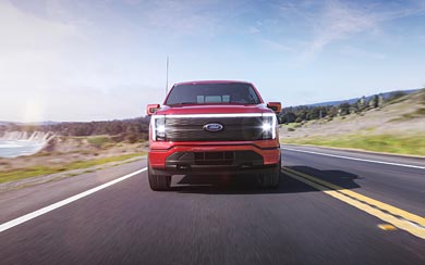 2022 Ford F-150 Lightning wallpaper thumbnail.